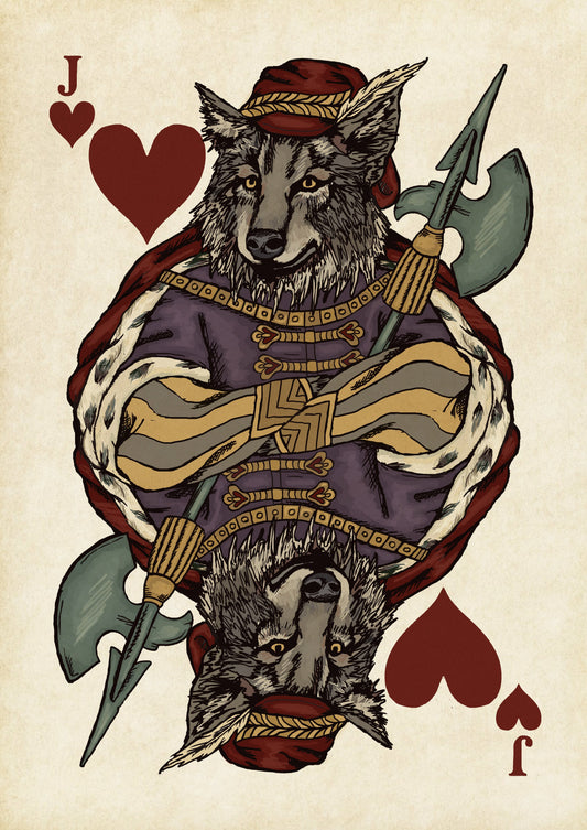 Jack of Hearts Wolf, by Domnall Starkie