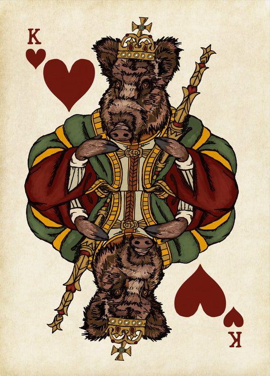 Boar King of Hearts, Illustration by Domnall Starkie