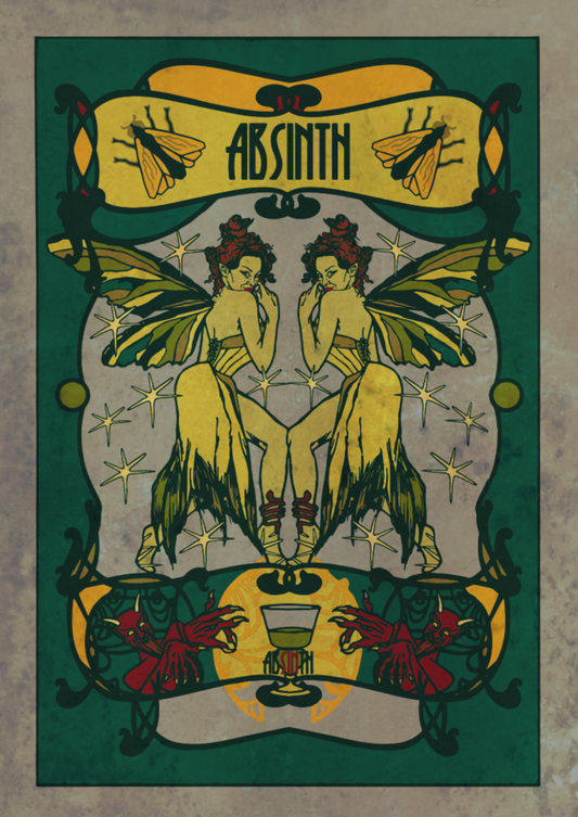 Absinthe Green Fairy - Grey/Green