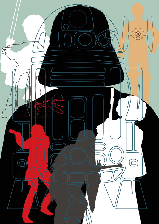 Star Wars, A New Hope. Alternative Illustration, by Domnall Satrkie